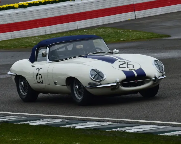 Rights Managed : CM22 6914 Gregor Fisken, Marino Franchitti, Jaguar E-Type Rights Managed : CM22 6914 Gregor Fisken, Marino Franchitti, Jaguar E-Type