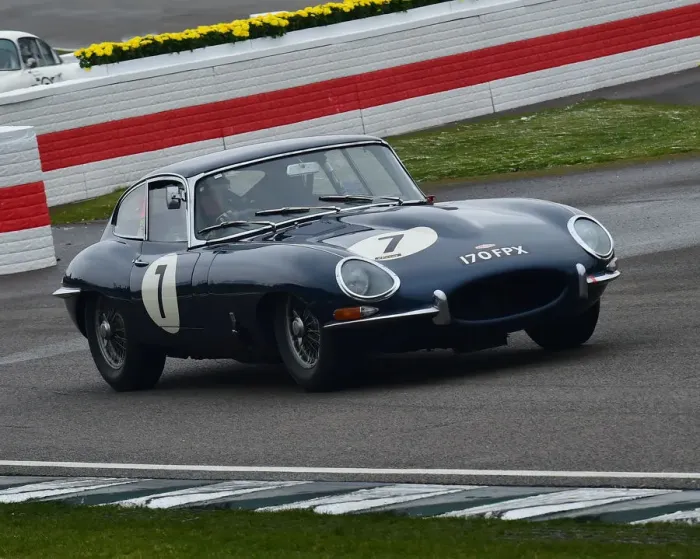 Rights Managed : CM22 6915 John Young, Jack Young, Jaguar E-Type FHC Rights Managed : CM22 6915 John Young, Jack Young, Jaguar E-Type FHC