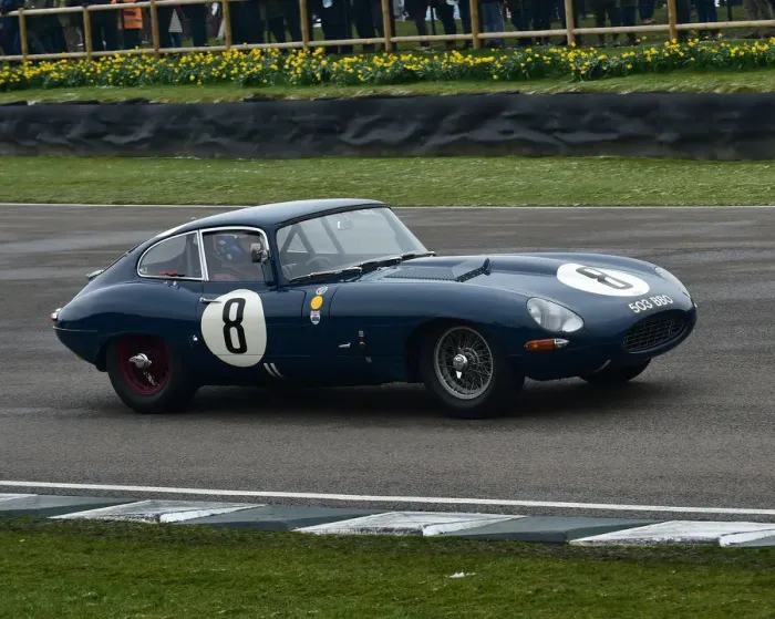 Rights Managed : CM22 6933 John Harper, David Brazell, Jaguar E-Type FHC Rights Managed : CM22 6933 John Harper, David Brazell, Jaguar E-Type FHC