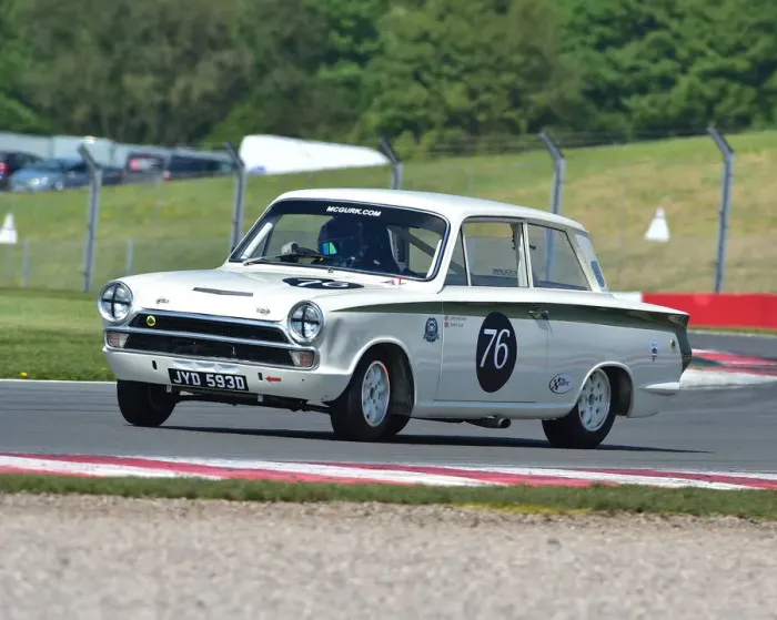 Framed Print : CM23 2493 Justin Law, John McGurk, Ford Lotus Cortina