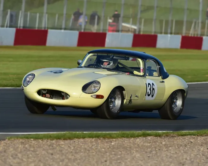 Framed Print : CM23 3233 Mark Russell, Tony Jardine, Jaguar E-Type