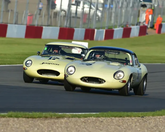 Framed Print : CM23 3258 Mark Russell, Tony Jardine, Jaguar E-Type, Robert Gate, John Cleland, Jaguar
