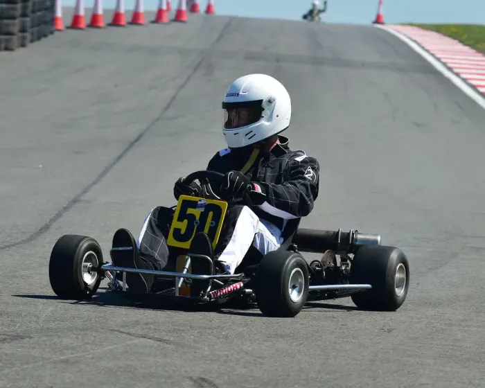 Framed Print : CM23 3839. BHKC, British Historic Kart Club, DHF 2018