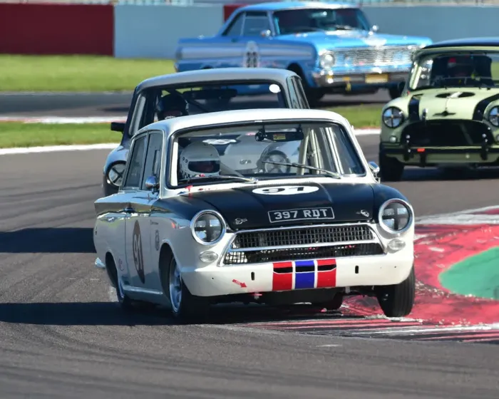Framed Print : CM23 4028 Martin Strommen, Ford Lotus Cortina Mk1