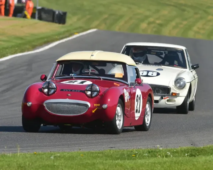 Framed Print : CM23 5392 Peter Chappell, Austin Healey Sprite