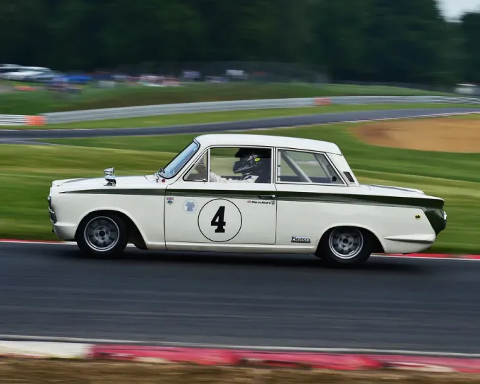 Framed Print : CM23 6931 Marco Attard, Martin Stretton, Ford Lotus Cortina