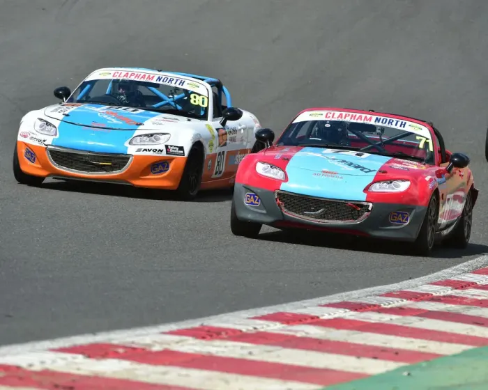 Framed Print : CM23 8179 Geoff Gouriet, Nick Boon, Mazda MX-5 Mk3