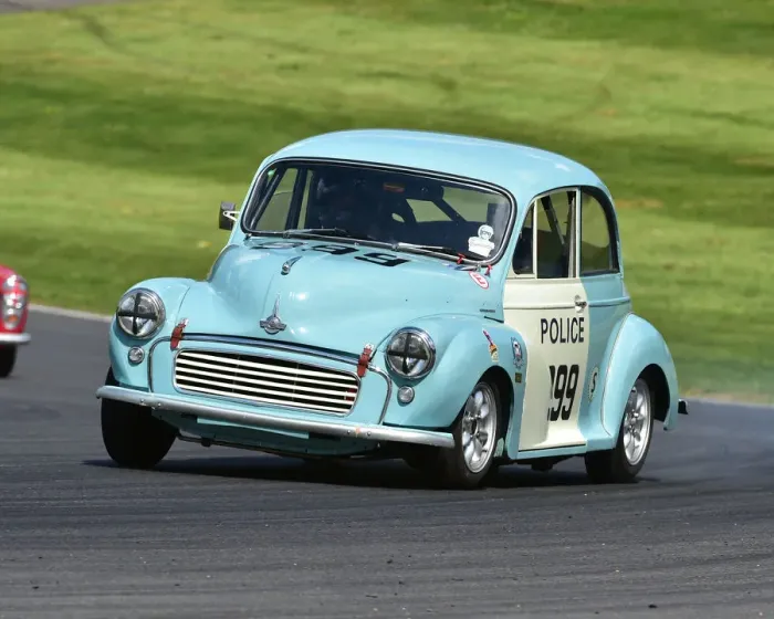 Framed Print : CM23 8407 Chris Rea, Morris Minor Police Framed Print : CM23 8407 Chris Rea, Morris Minor Police