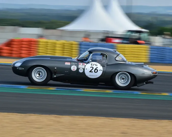 Framed Print : CM24 4396 Jean-Marc Rivet Fusil, Jaguar E-Type Framed Print : CM24 4396 Jean-Marc Rivet Fusil, Jaguar E-Type