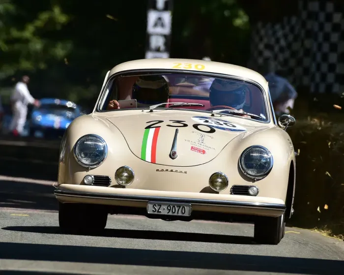 Rights Managed : CM24 7693 Walter Rohrl, Christian Geistdoerfer, Porsche 356a, 1599 GS Carrera Coupe Rights Managed : CM24 7693 Walter Rohrl, Christian Geistdoerfer, Porsche 356a, 1599 GS Carrera Coupe