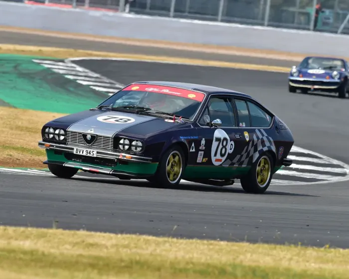Framed Print : CM24 9818 Mark Dudley, Alfa Romeo Alfetta GTV