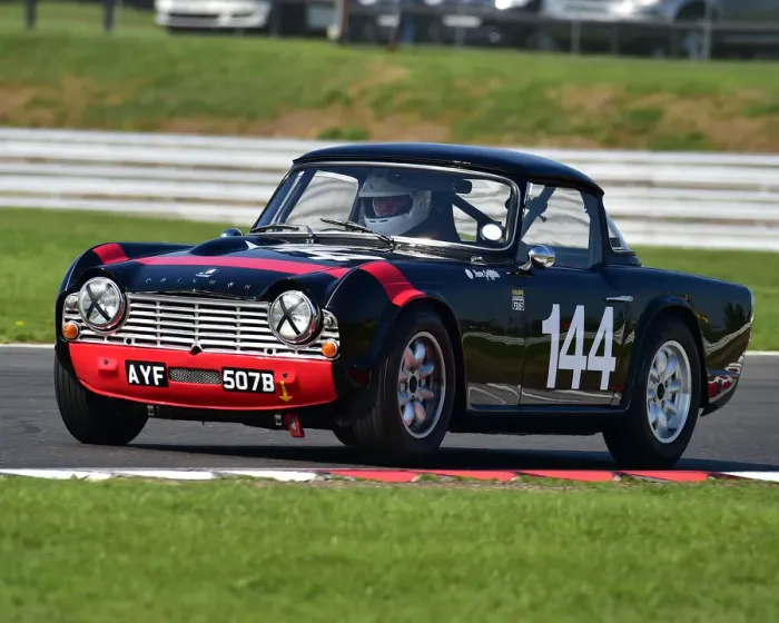 Framed Print : CM25 4346 David Griffiths, Triumph TR4