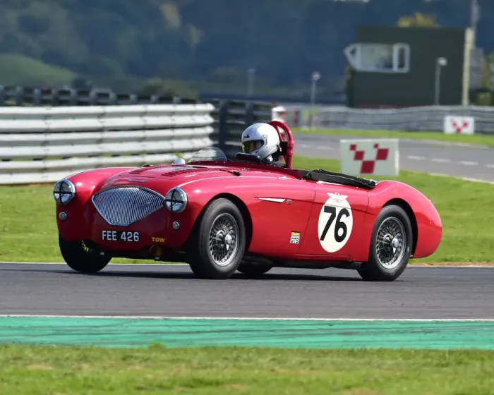 Framed Print : CM25 4554 Oliver Harris, Nick Harris, Austin Healey 100-4