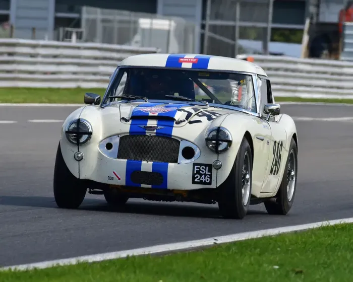 Framed Print : CM25 4650 Jack Rawles, Bill Rawles, Austin Healey 3000