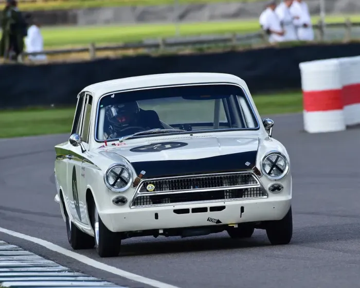 Rights Managed : CM25 5941 Kerry Michael, Mark Blundell, Ford Lotus Cortina Mk1