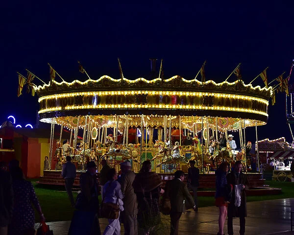 CM25 6759 Carousel ride at night