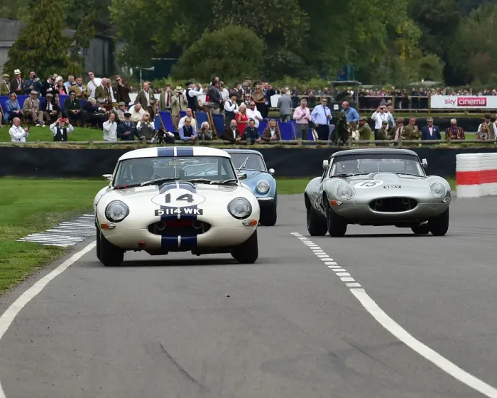 Rights Managed : CM25 7103 Emanuele Pirro, Gary Pearson, Jaguar E-Type lightweight, Nick Padmore Rights Managed : CM25 7103 Emanuele Pirro, Gary Pearson, Jaguar E-Type lightweight, Nick Padmore