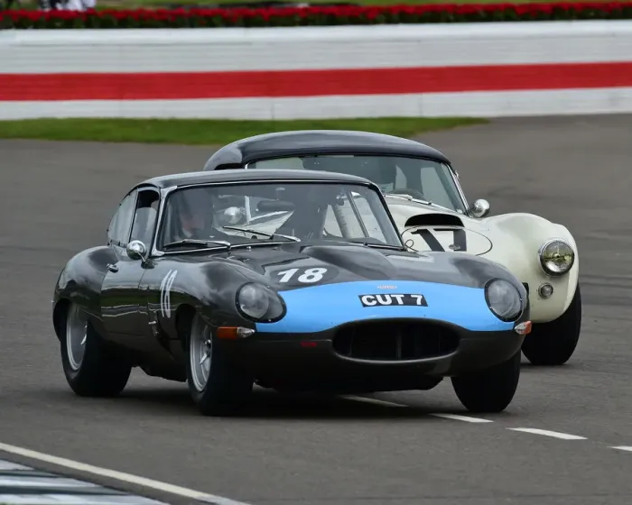 Rights Managed : CM25 7125 Rob Huff, Richard Meins, Jaguar E-Type FHC, Rory Henderson, Darren Turner Rights Managed : CM25 7125 Rob Huff, Richard Meins, Jaguar E-Type FHC, Rory Henderson, Darren Turner