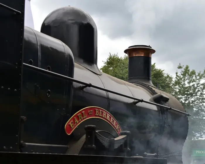 Rights Managed : CM25 7480 Earl of Berkeley, 4-4-0, steam locomotive Rights Managed : CM25 7480 Earl of Berkeley, 4-4-0, steam locomotive