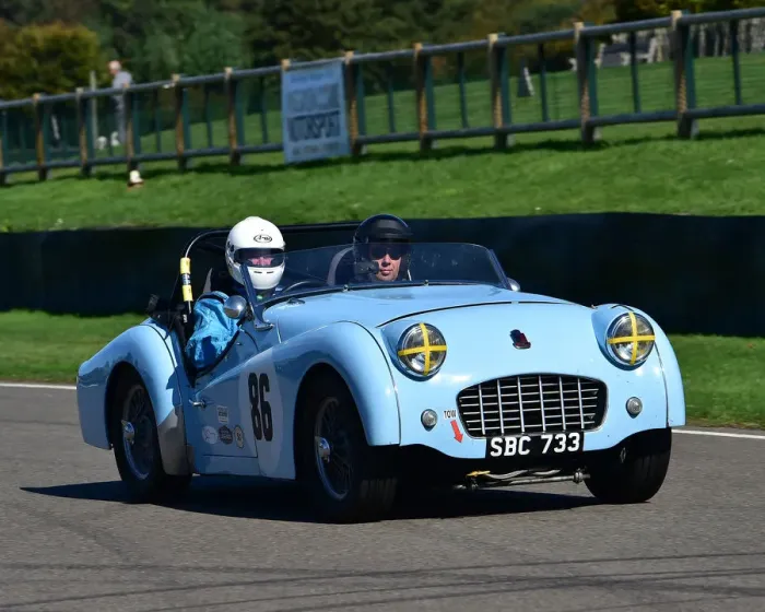 Framed Print : CM25 9654 Peter Sweet, Triumph TR3 Framed Print : CM25 9654 Peter Sweet, Triumph TR3