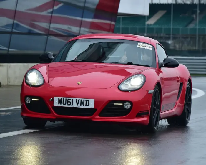 Framed Print : CM26 6021 Thumbs up, Porsche Cayman R