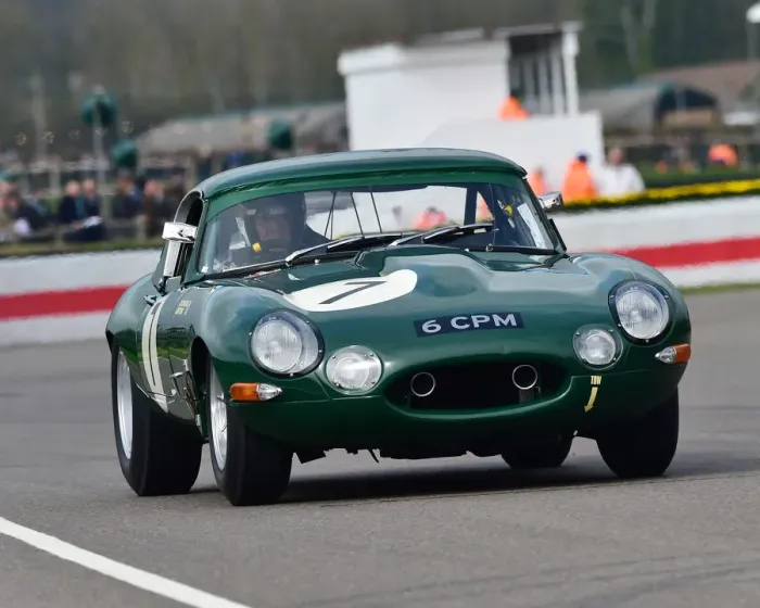 Rights Managed : CM27 1794 Michael Costas, John Young, Jaguar E-Type semi-lightweight Rights Managed : CM27 1794 Michael Costas, John Young, Jaguar E-Type semi-lightweight