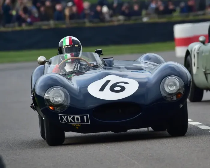 Rights Managed : CM27 2166 Marino Franchitti, Jaguar D type Rights Managed : CM27 2166 Marino Franchitti, Jaguar D type
