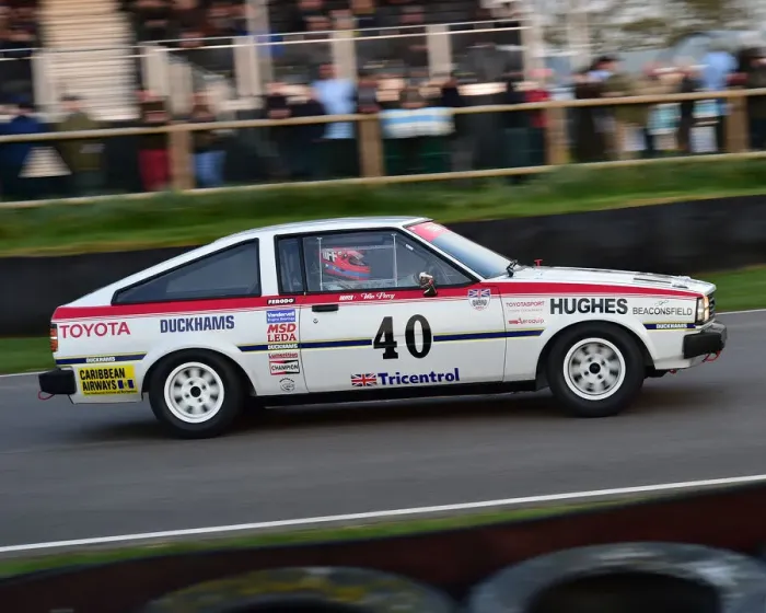 Rights Managed : CM27 2783 Tiff Needell, Toyota Corolla 1600GT Coupe Rights Managed : CM27 2783 Tiff Needell, Toyota Corolla 1600GT Coupe