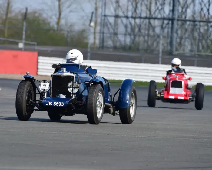 Framed Print : CM27 5976 Mikes James, Riley 12-4 TT Sprite replica