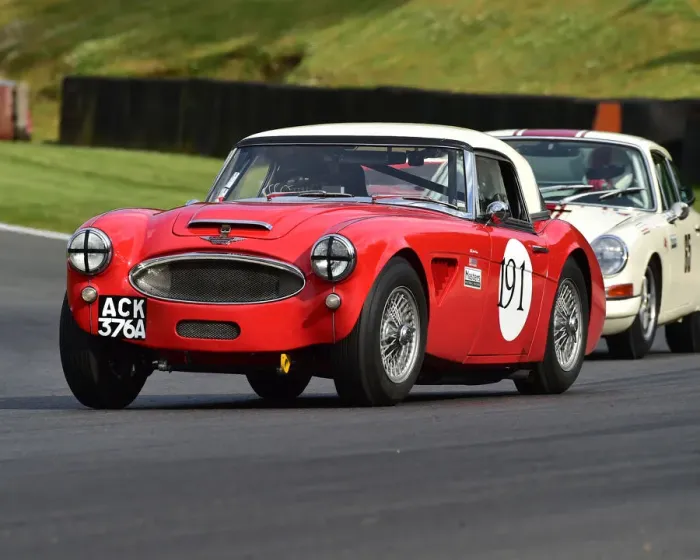 Framed Print : CM28 0081 Mark Holme, Nigel Greensall, Austin Healey 3000