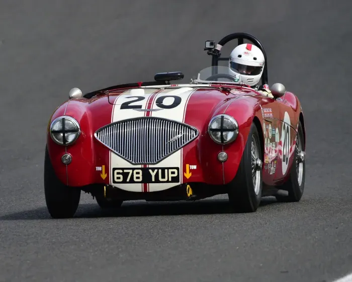 Framed Print : CM28 0457 John Abecassis, Austin Healey 100-4