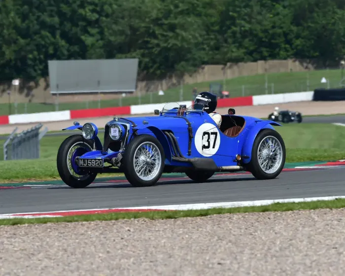 Framed Print : CM28 4552 Andy Bush, Riley TT Sprite Replica