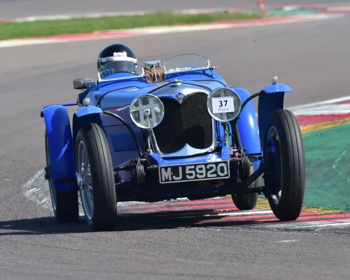 Framed Print : CM28 5155 Andy Bush, Riley TT Sprite Replica
