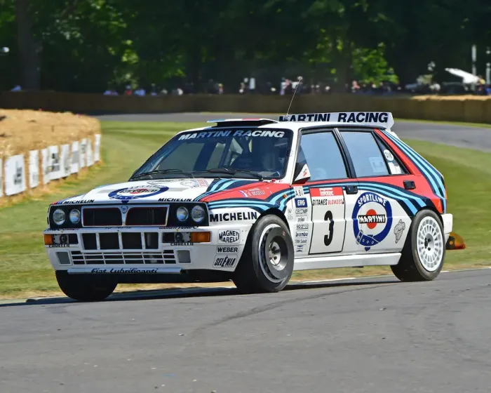 Rights Managed : CM28 6838 Max Girardo, Marcus Willis, Lancia Delta HF Integrale GrpA Rights Managed : CM28 6838 Max Girardo, Marcus Willis, Lancia Delta HF Integrale GrpA