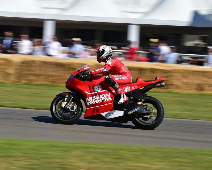 Rights Managed : CM28 7064 Randy Mamola, Sebastiano Cremonini, Ducati Desmosedici X2