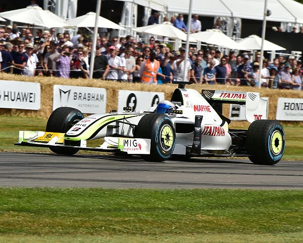 CM28 7584 Rubens Barrichello, Anthony Davidson, Brawn-Mercedes BGP 001