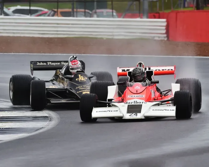 Framed Print : CM29 1070 Michael Lyons, McLaren M26, Katsuaki Kubota, Lotus 91-7 Framed Print : CM29 1070 Michael Lyons, McLaren M26, Katsuaki Kubota, Lotus 91-7