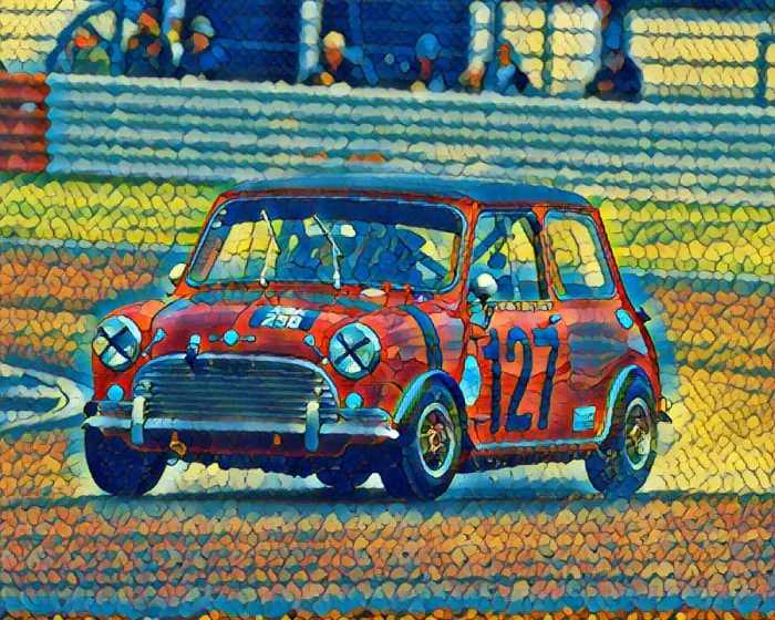 Framed Print : CM29 1120 Leon Window, Morris Mini Cooper S Framed Print : CM29 1120 Leon Window, Morris Mini Cooper S