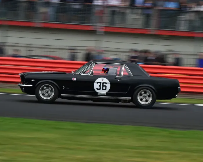 Framed Print : CM29 1670 Jonathan Evans, Tom Bradshaw, Ford Mustang