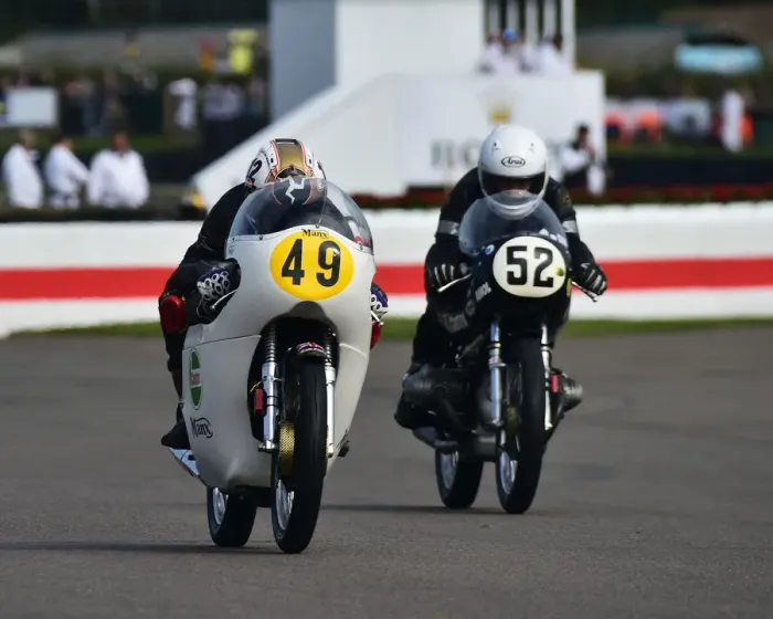 Rights Managed : CM29 3844 Richard Hann, Dan Cooper, Norton Manx 30M Rights Managed : CM29 3844 Richard Hann, Dan Cooper, Norton Manx 30M