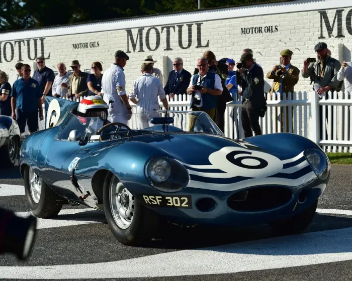 Rights Managed : CM29 4335 Tom Kristensen, Jaguar D-Type Long Nose Rights Managed : CM29 4335 Tom Kristensen, Jaguar D-Type Long Nose