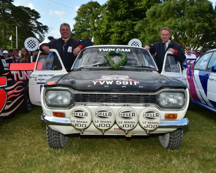Rights Managed : CM3 4979 Dave Watkins, John Milner, Ford Escort Twin Cam, YVW 591 F Rights Managed : CM3 4979 Dave Watkins, John Milner, Ford Escort Twin Cam, YVW 591 F