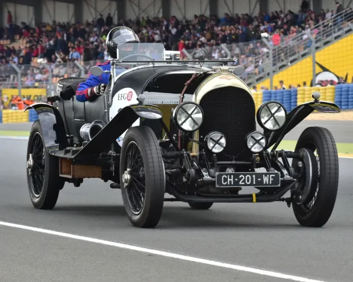 Framed Print : CM3 5633 Herve Sarazin, Bentley 3 litre tourer Framed Print : CM3 5633 Herve Sarazin, Bentley 3 litre tourer