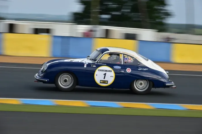 Framed Print : CM3 5734 Rahim Aga Khan, Andrew Prill, Richard Clark, Porsche 356 pre-A