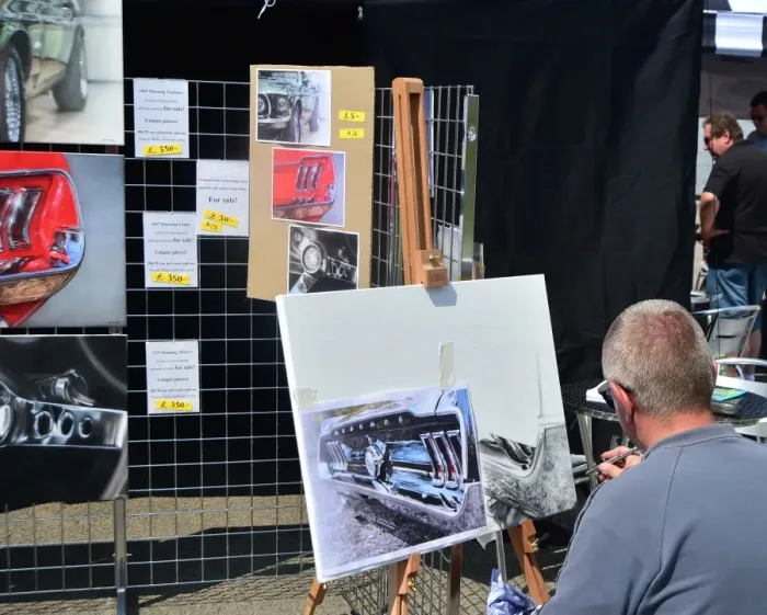 Framed Print : CM3 8358 Mustang, Artist at work Framed Print : CM3 8358 Mustang, Artist at work