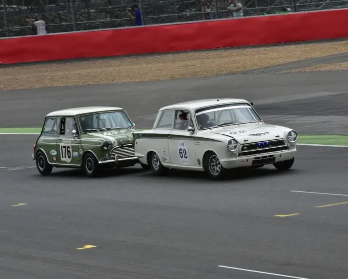 Framed Print : CM3 9996 John Avill, Ford Lotus Cortina, Nick Swift, Mini Cooper S Framed Print : CM3 9996 John Avill, Ford Lotus Cortina, Nick Swift, Mini Cooper S