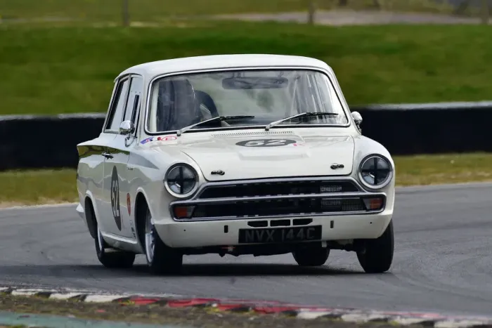 Framed Print : CM30 7438 Mike Stephenson, Ford Lotus Cortina