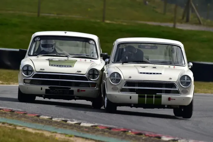 Framed Print : CM30 7456 Peter Smith, Ford Lotus Cortina, Adam Cunnington, Ford Lotus Cortina