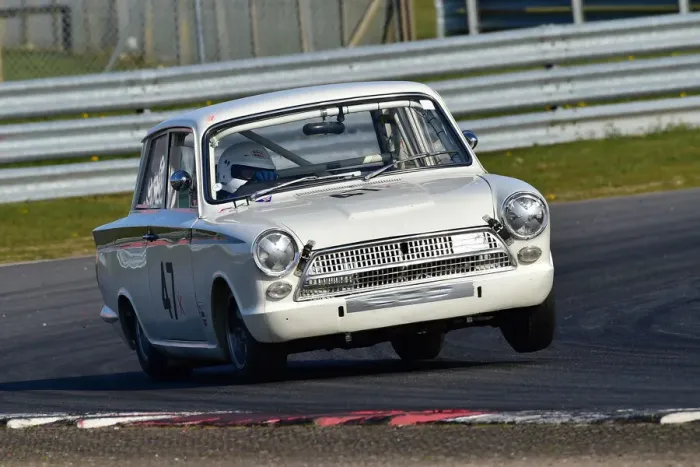 Framed Print : CM30 7788 Nigel Cox, Ford Lotus Cortina