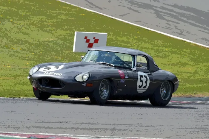 Framed Print : CM30 8393 John Pearson, Gary Pearson, Jaguar E-Type Framed Print : CM30 8393 John Pearson, Gary Pearson, Jaguar E-Type